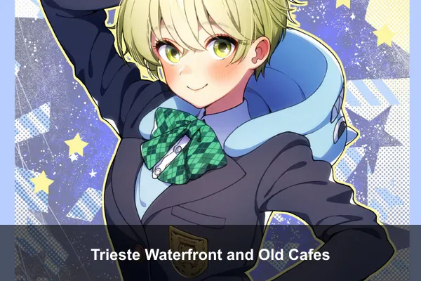 Trieste Waterfront and Old Cafes