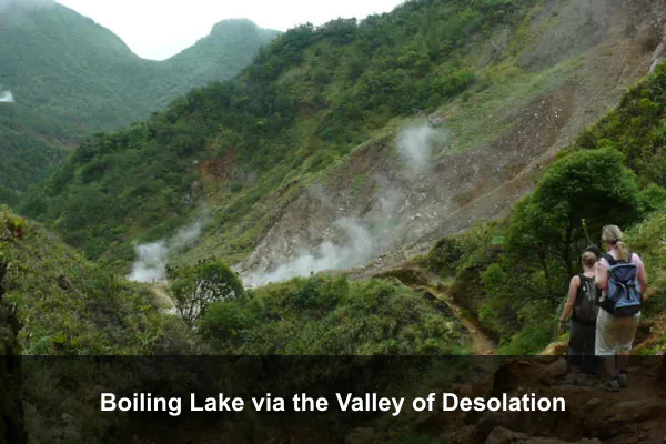 Boiling Lake via the Valley of Desolation