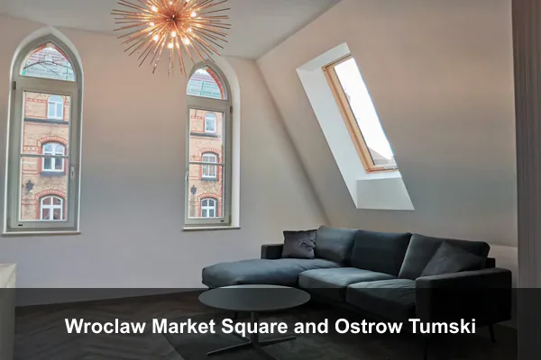 Wroclaw Market Square and Ostrow Tumski