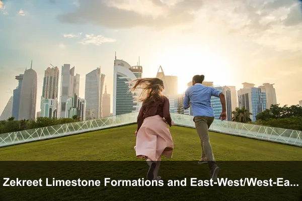 Zekreet Limestone Formations and East-West/West-East