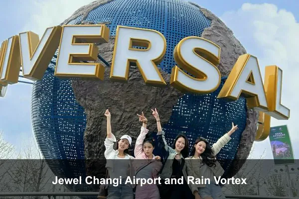 Jewel Changi Airport and Rain Vortex