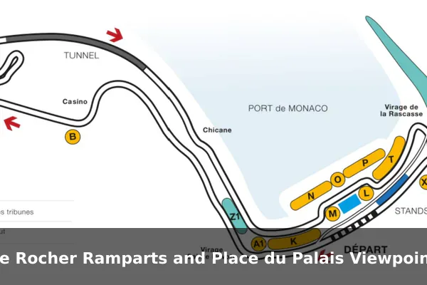 Le Rocher Ramparts and Place du Palais Viewpoint