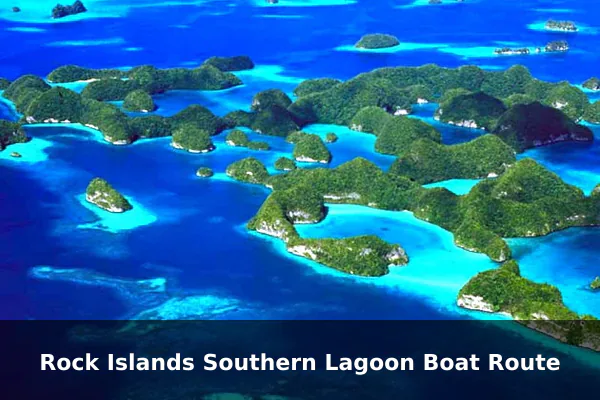 Rock Islands Southern Lagoon Boat Route