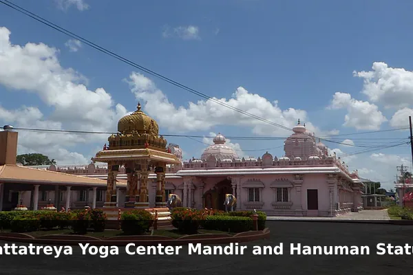 Dattatreya Yoga Center Mandir and Hanuman Statue