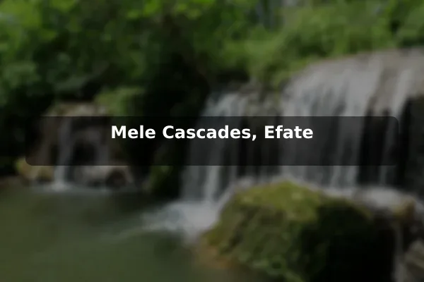 Mele Cascades, Efate