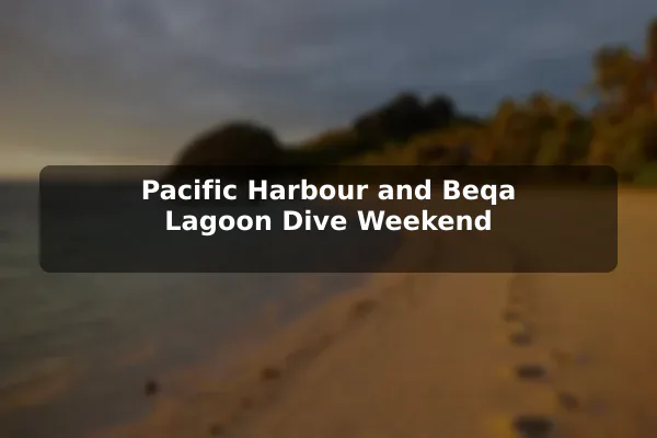 Pacific Harbour and Beqa Lagoon Dive Weekend
