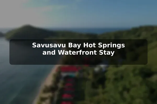 Savusavu Bay Hot Springs and Waterfront Stay