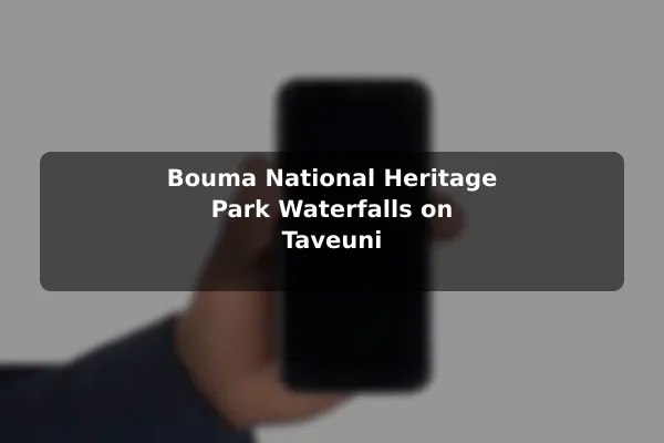 Bouma National Heritage Park Waterfalls on Taveuni