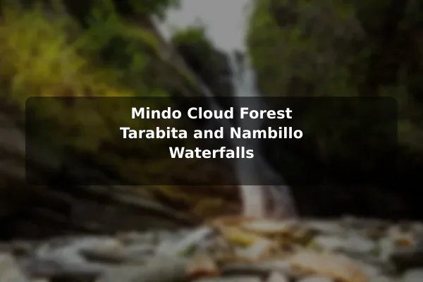 Mindo Cloud Forest Tarabita and Nambillo Waterfalls