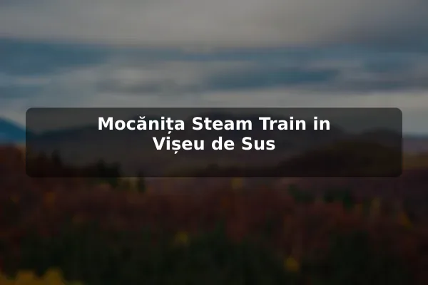 Mocănița Steam Train in Vișeu de Sus
